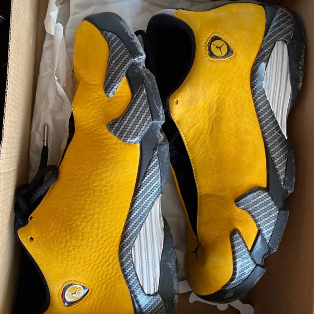 air jordan’s retro 14 yellow ferrari
